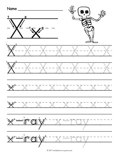 Printable Letter X Tracing Worksheet! | Tracing worksheets ...