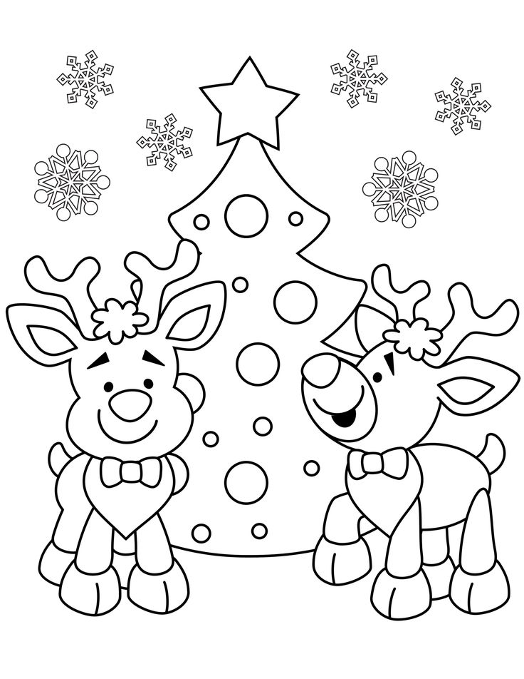 100+ Christmas Coloring Pages For Kids