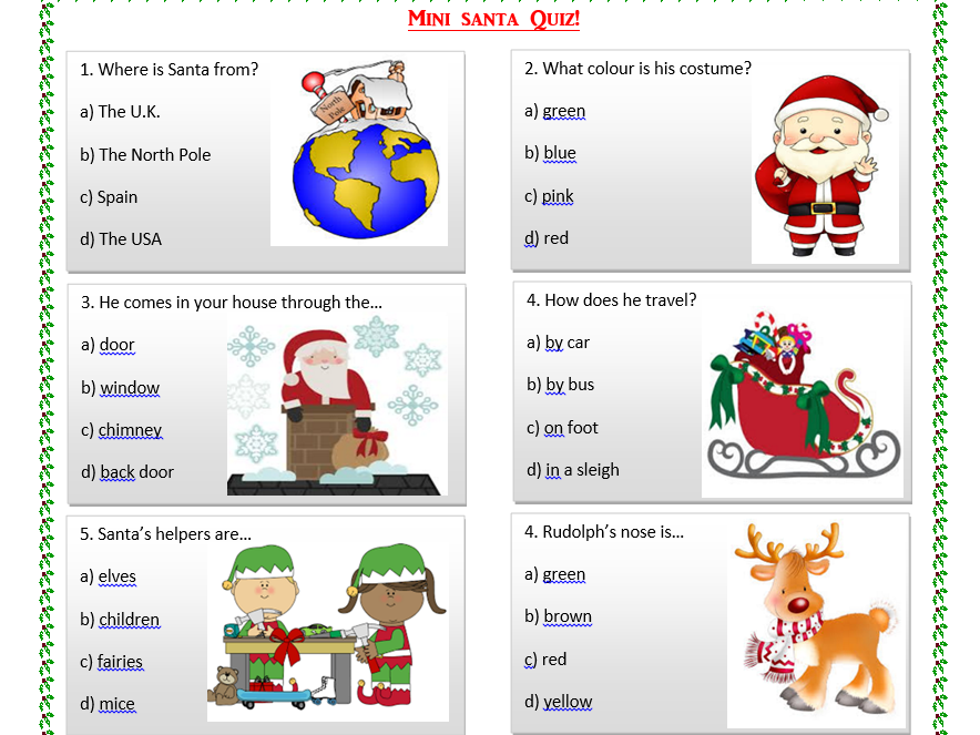 Christmas Worksheets for Kindergarten (Free Printables)