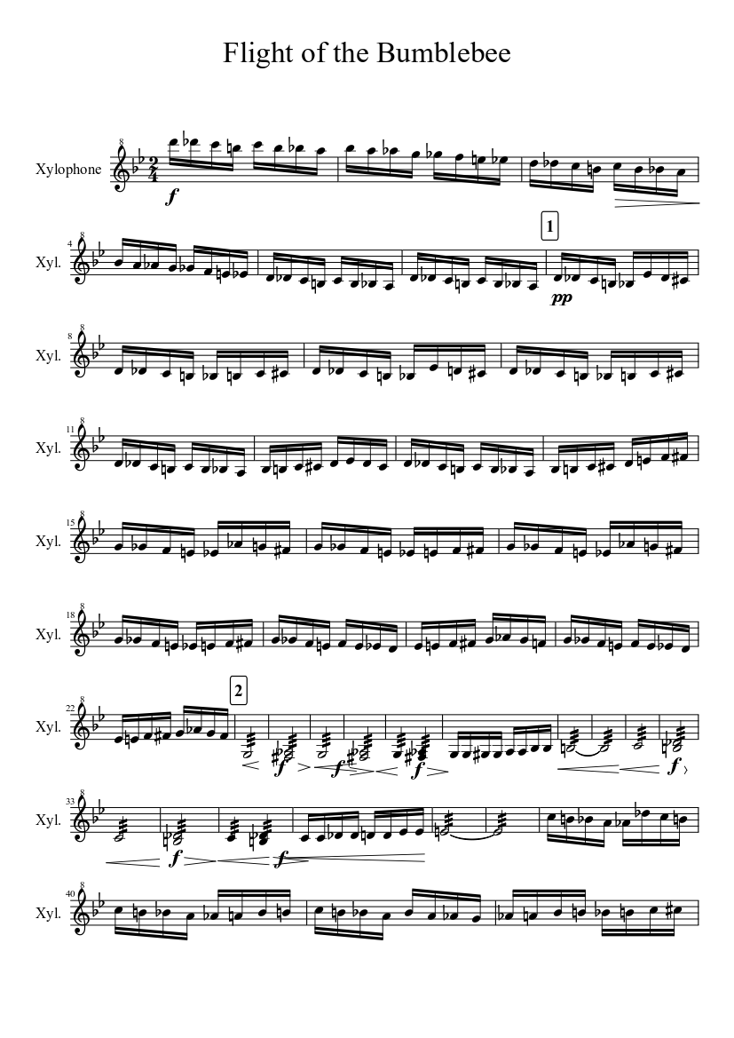 xylophone printables