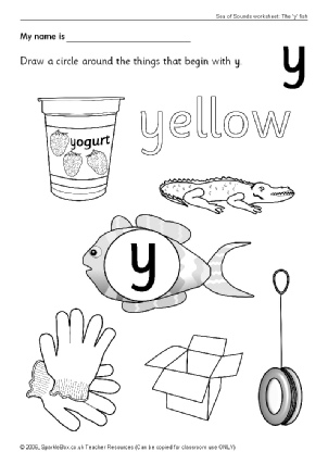 Letter Y Phonics Activities and Printable Teaching Resources ...