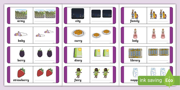 y to ies words worksheet