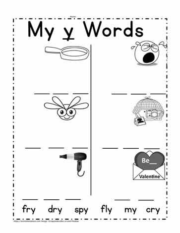 FREE* Words Starting With Letter Y | MyTeachingStation.com