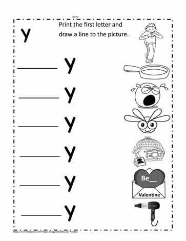 Words That End in Y Worksheets