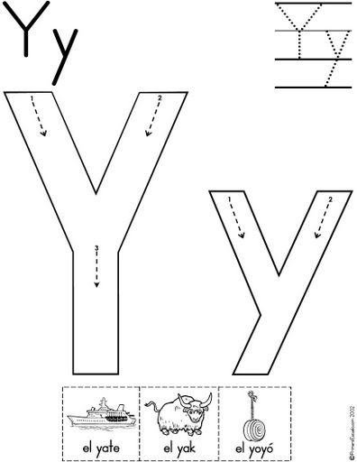 y worksheet for preschool