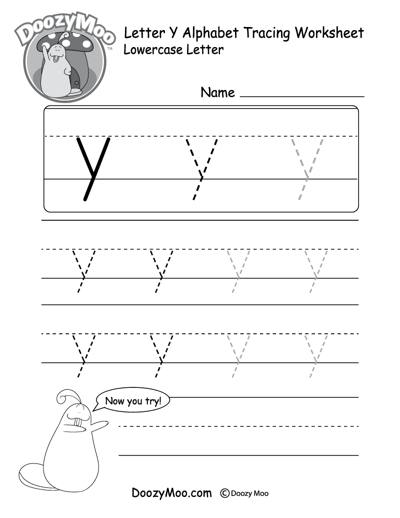 Letter Y Worksheet for Kindergarten - Worksheet Digital