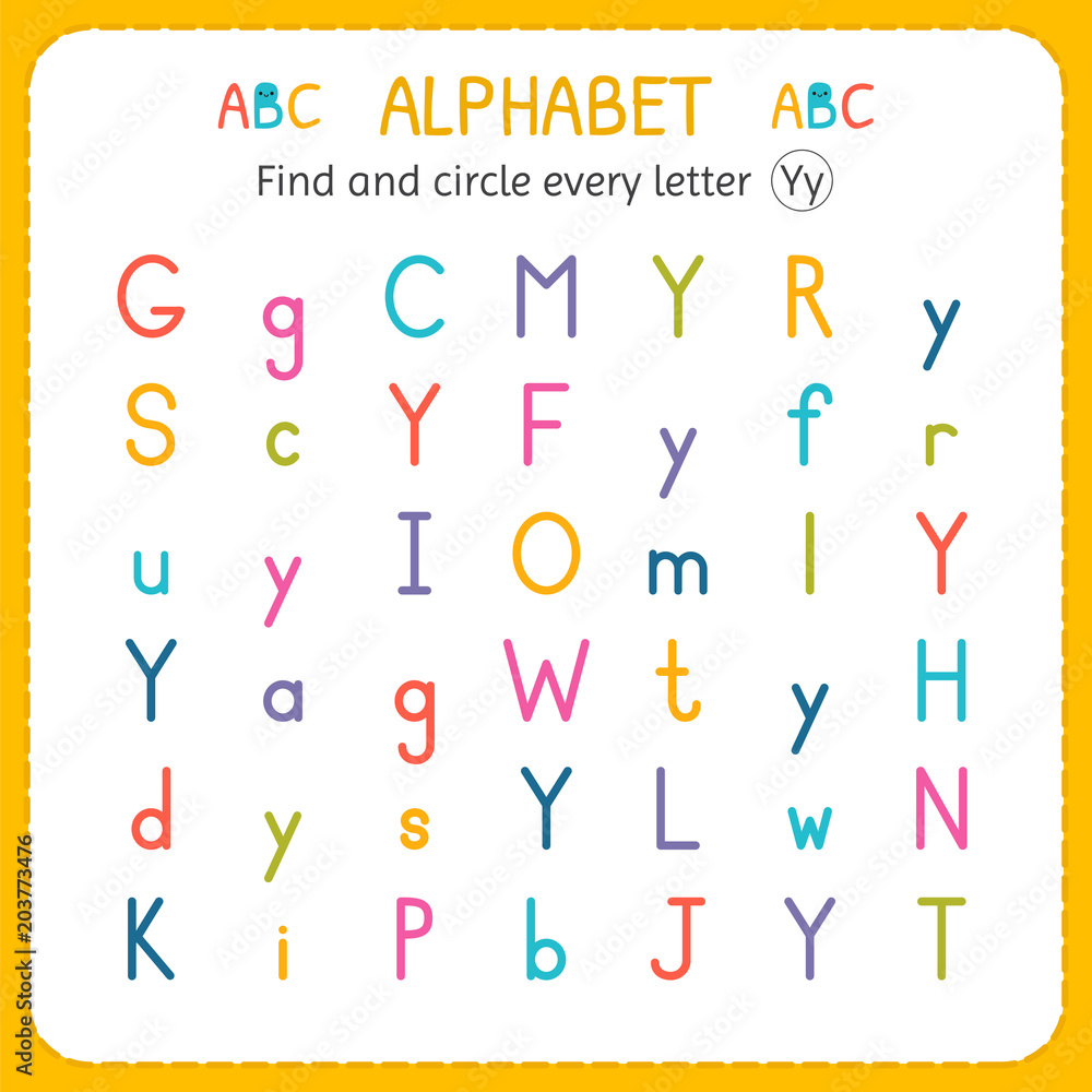 Letter Y worksheet  