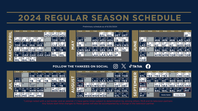 yankees home schedule 2017 printable