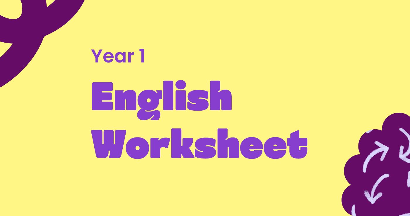 year 1 english worksheet