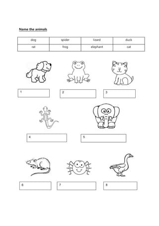 year 1 worksheet english