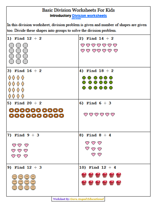 3RD GRADE MATH - BASIC DIVISION PRACTICE SHEETS ROUND 2 — Steemit