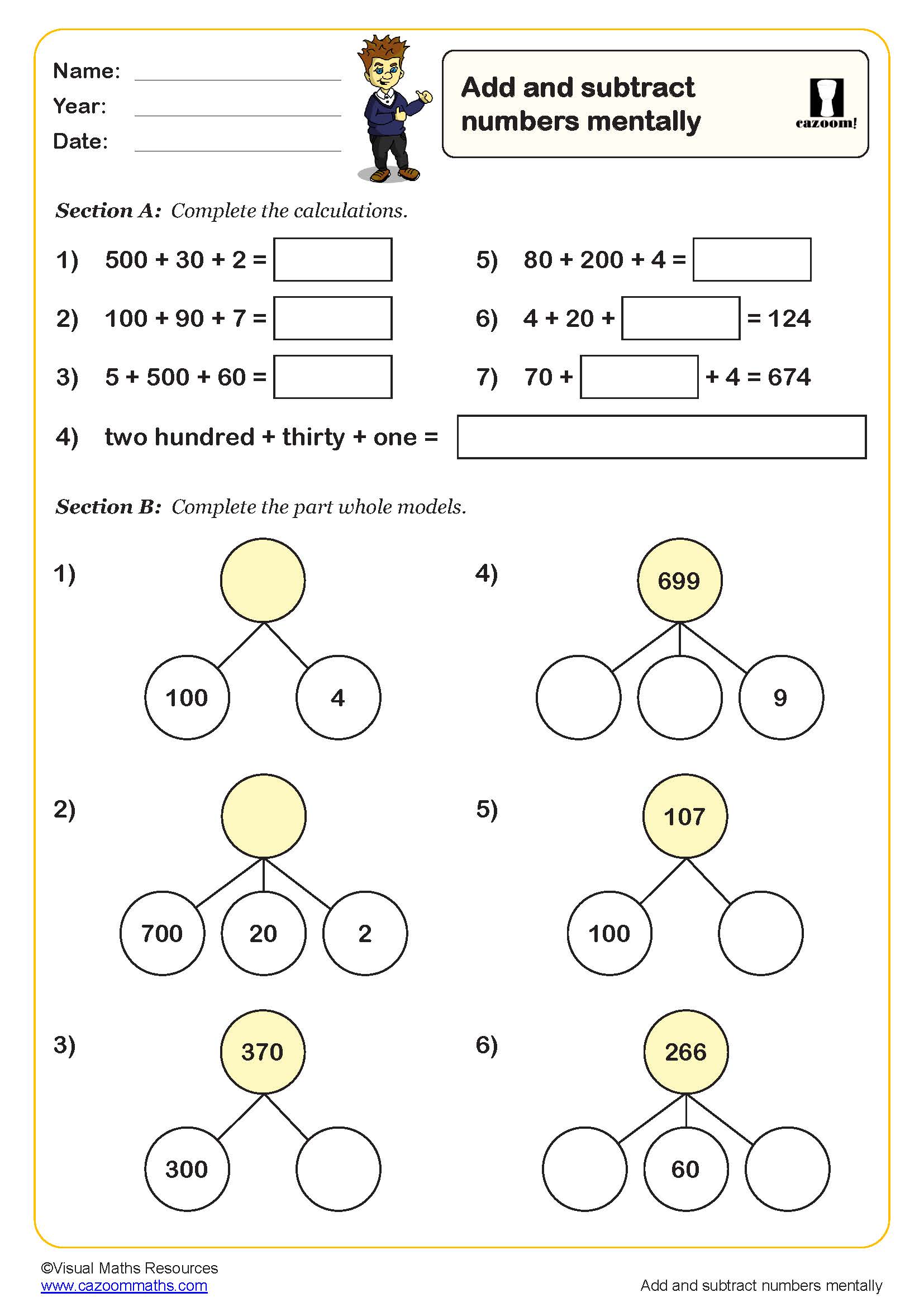 Year 3 Maths Worksheets Free Downloads PDF Worksheets Worksheets 