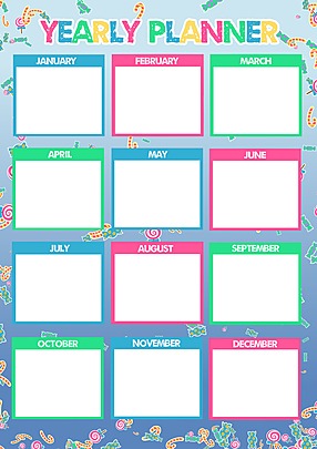 Yearly Planner Templates PSD Design For Free Download | Pngtree