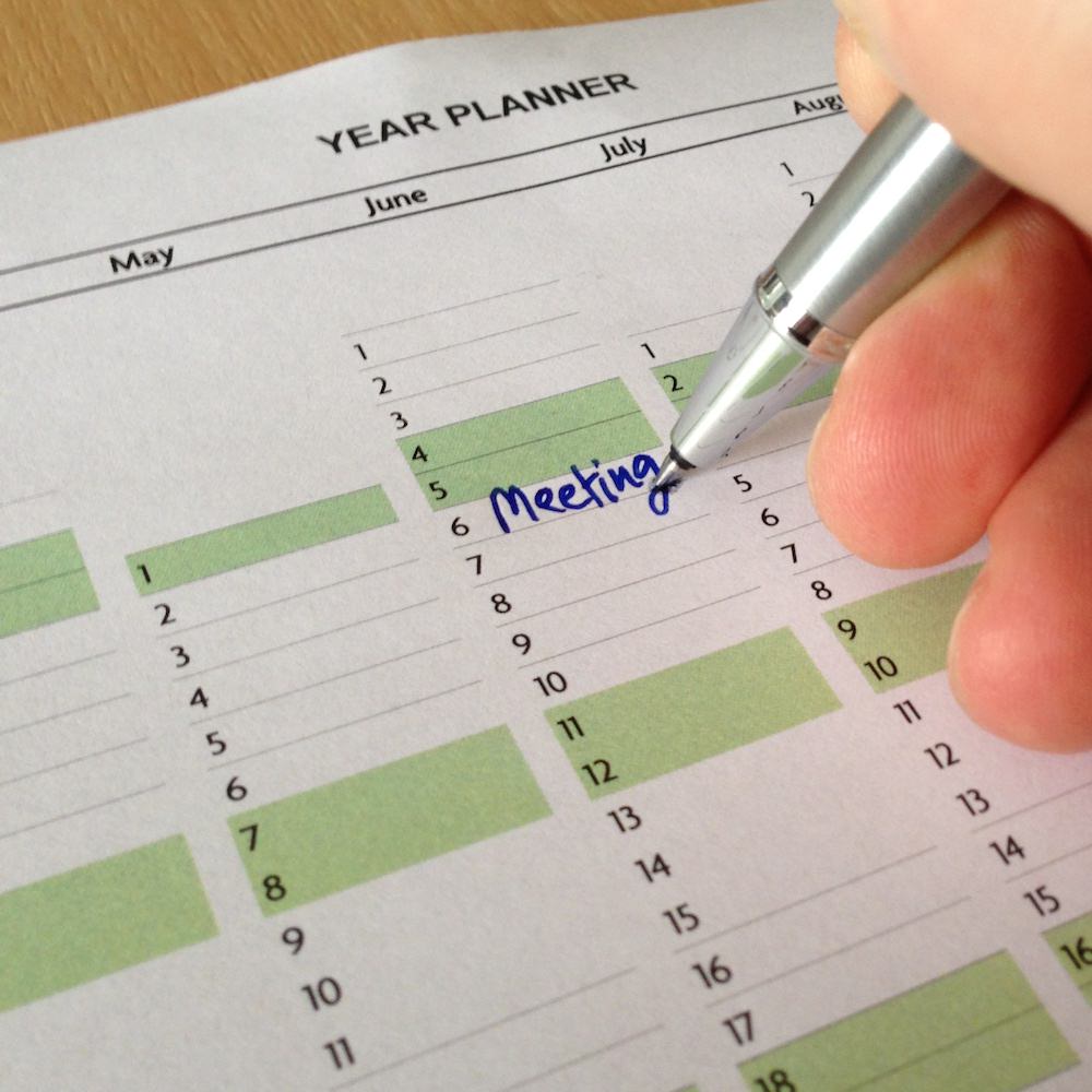 Year Planner template 2020 - Excel printable file - Infozio