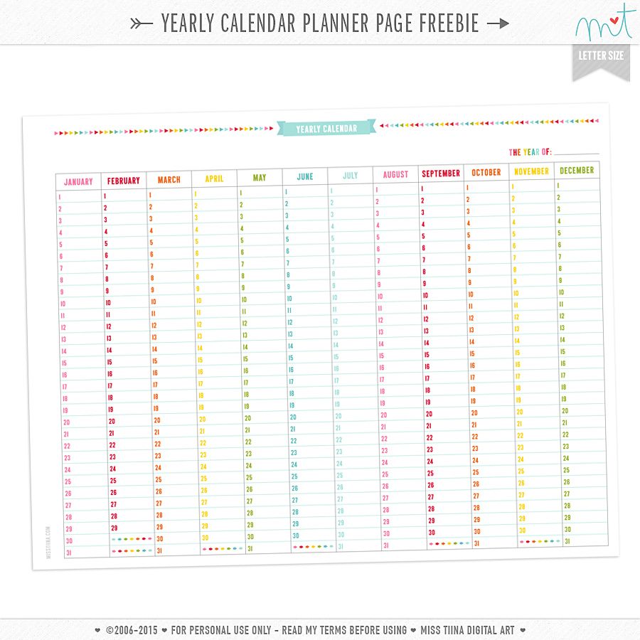 year planner download printable