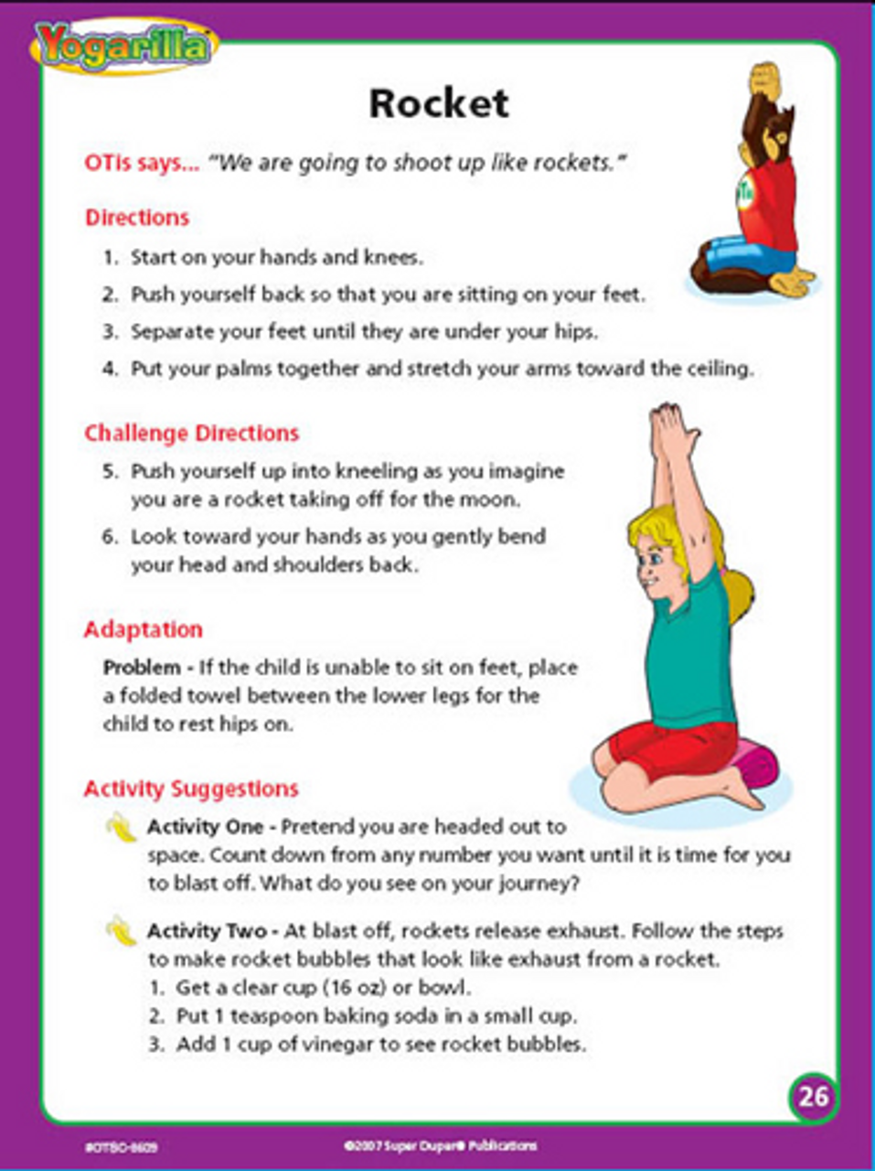 Yogarilla Exercises and Activities