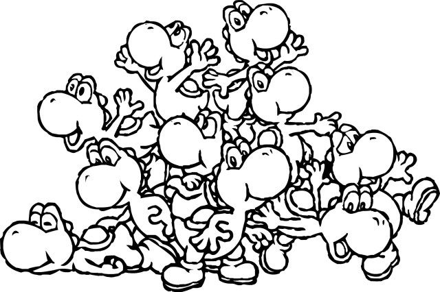 23+ Excellent Picture of Yoshi Coloring Pages - birijus.com