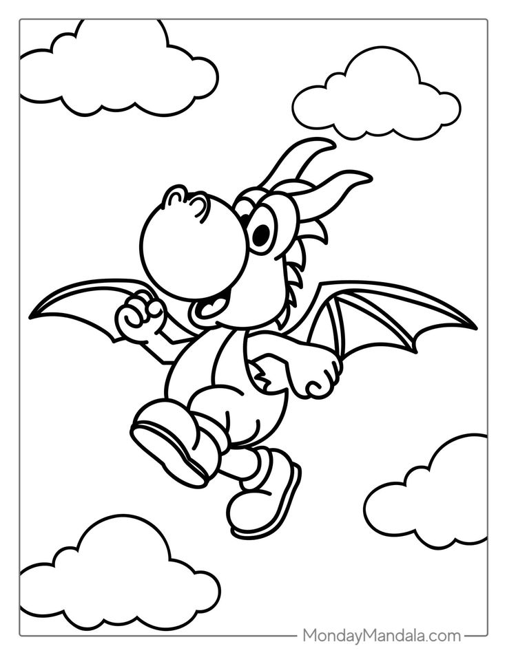 24 Yoshi Coloring Pages (Free PDF Printables)
