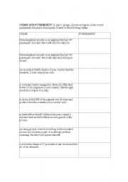 Crime and punishment- you are the judge - ESL worksheet by Aneciusia