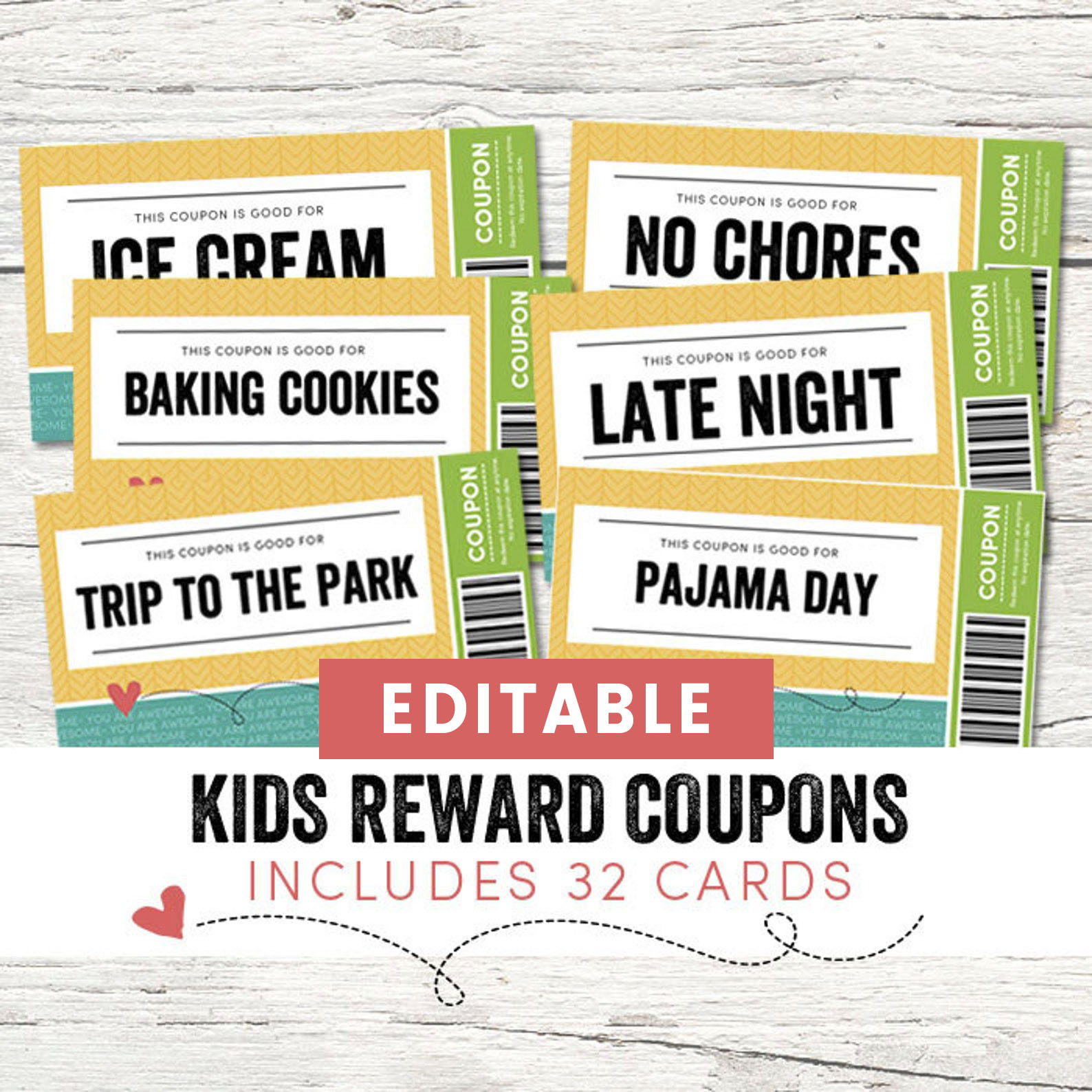 Kids Reward Coupons Printable Love Coupons Coupons for Kids  