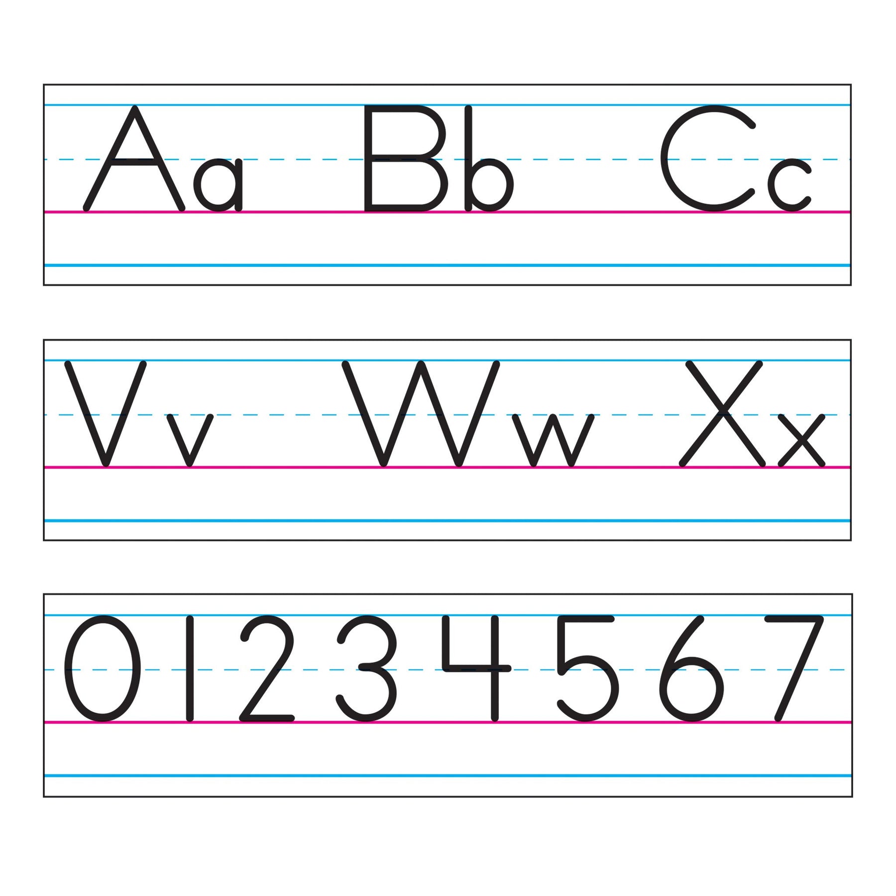 zaner bloser manuscript worksheet