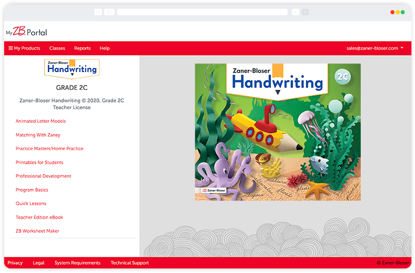 ZB Worksheet Maker | Zaner-Bloser Handwriting