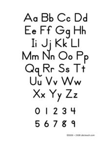 Zaner Bloser Alphabet Worksheet for 1st - 2nd Grade | Lesson Planet