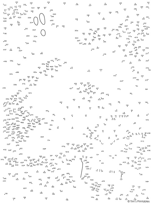 Zebra Dot-to-Dot - Tims Printables