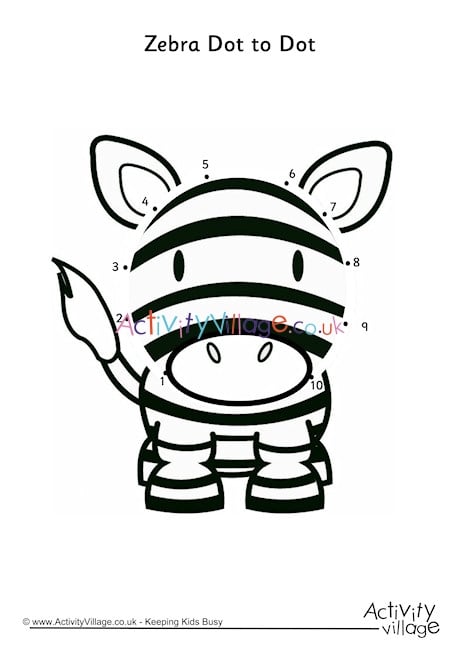Zebra Dot to Dot