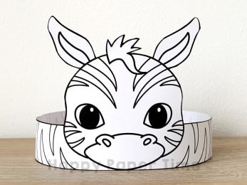 Free Kids Printable - Build a Zebra Template Activity for Kids ...