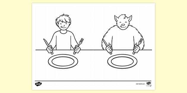 FREE! - Ted and Zog Colouring | Colouring Sheets - Twinkl