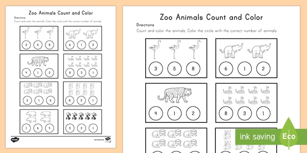 zoo animal worksheet