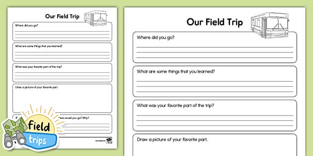 zoo field trip worksheet