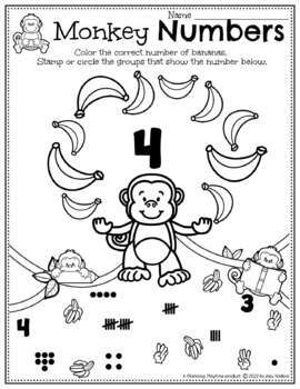 Zoo Preschool Worksheets by Planning Playtime | TPT