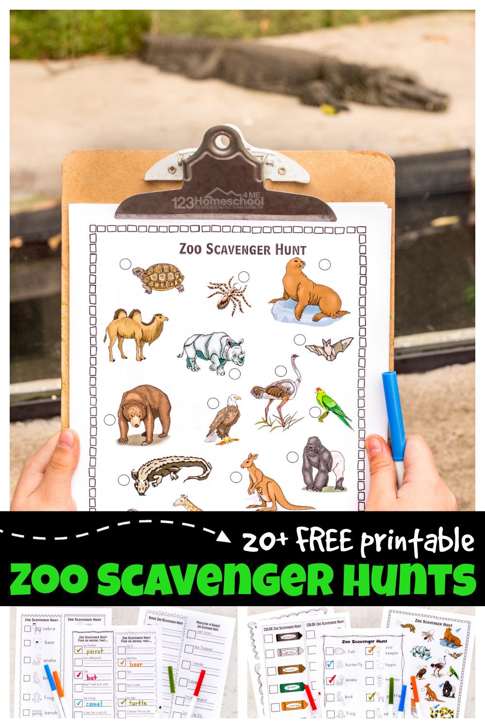 zoo scavenger hunt worksheet