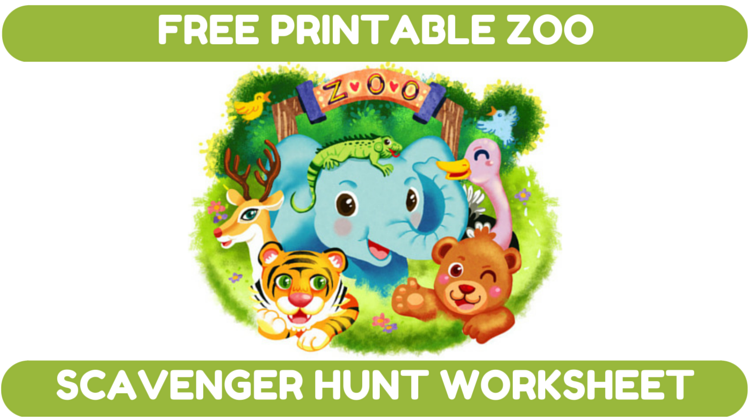 zoo scavenger hunt worksheet
