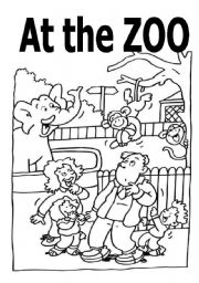 zoo worksheet for kindergarten