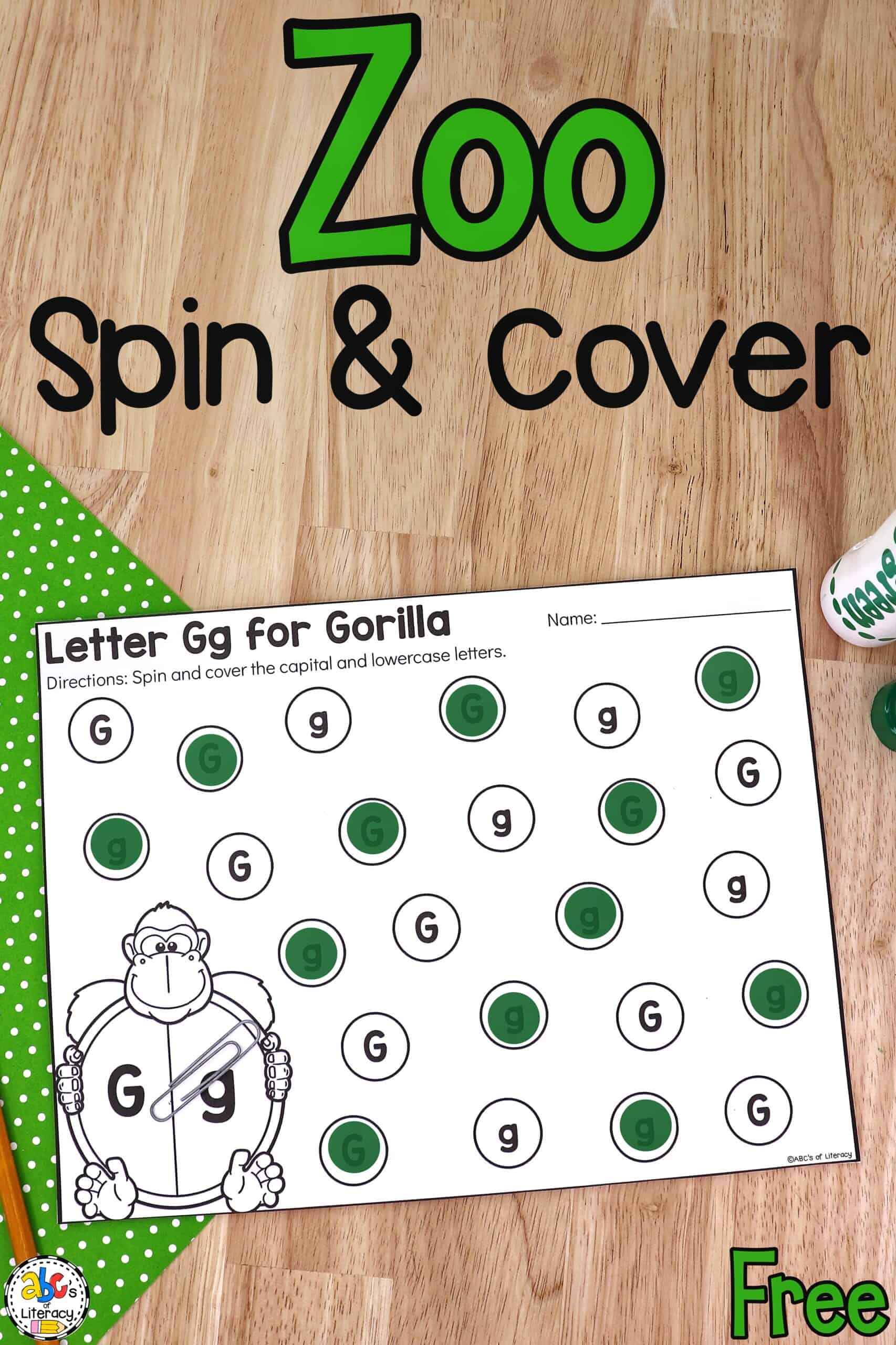 zoo worksheet for preschoolers