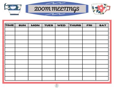 ZOOM Meeting Free Printables - HisLifeLearner.com