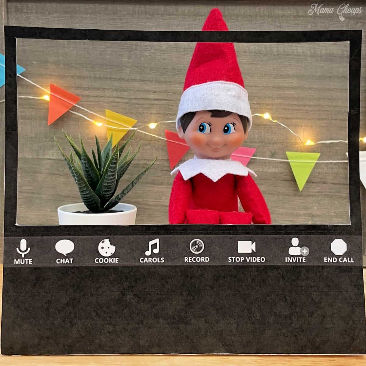Printable Zoom Meeting for Elf on the Shelf - Mama Cheaps®