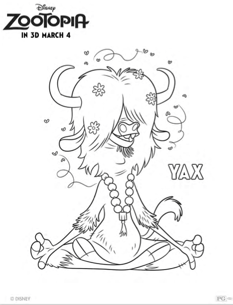 Zootopia Coloring Pages &  Character Previews | Delightful Life
